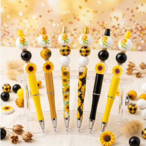 Sunflower Charm Beadable Pen