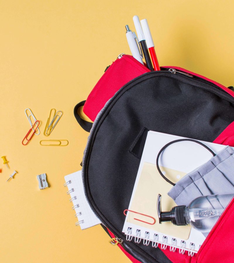 top-view-back-school-concept
